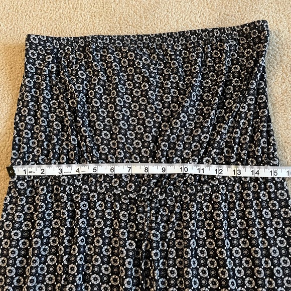 Old Navy black/grey/white pattern long strapless tube dress. - Picture 9 of 10